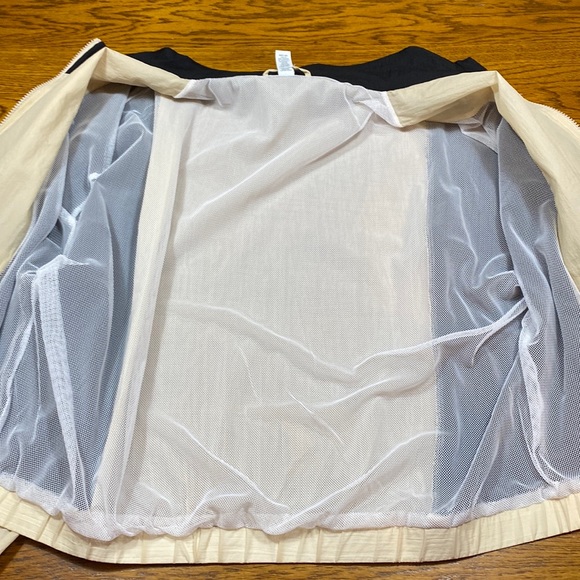 ZYIA Active Jacket Lightweight Netted Lining Color Block Tan/White/Black Size L - Picture 15 of 15